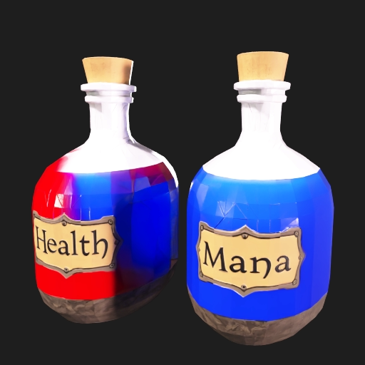 Health Mana Potion Set