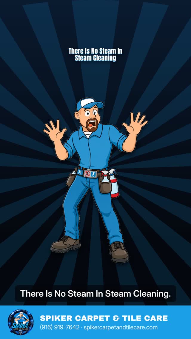 There is no steam in steam cleaning.

What the trade calls hot water extraction (commonly 