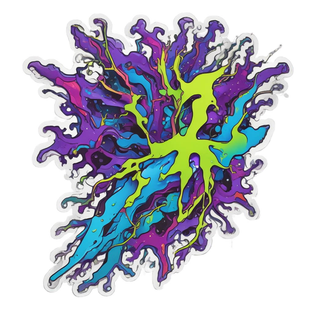 Abstract Lightning Splash — abstract & patterns stickers