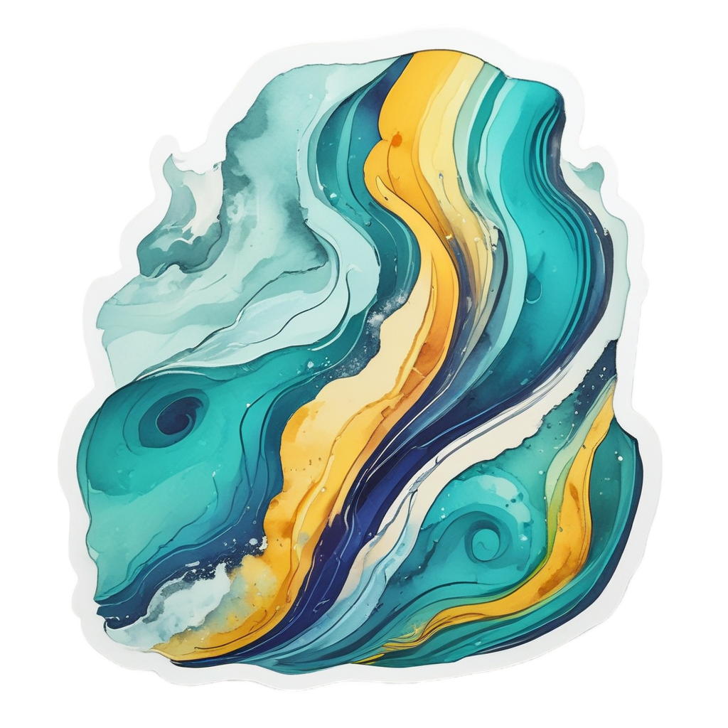 Abstract Lightning Wave — abstract & patterns stickers
