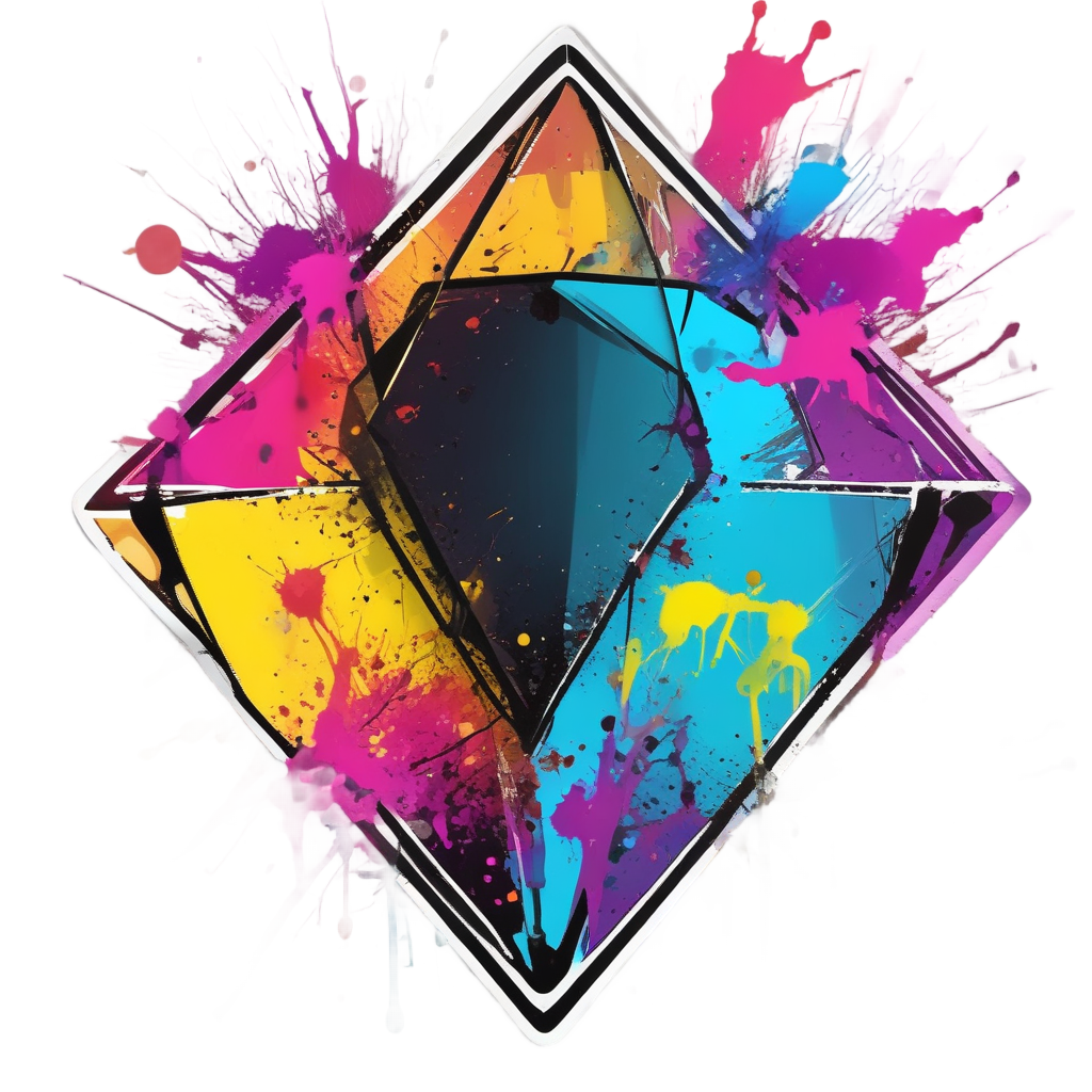 Abstract Splatter Hazard — abstract & patterns stickers