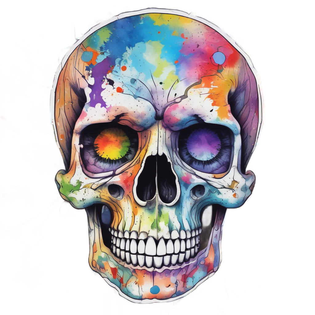 Abstract Splatter Third Eye — abstract & patterns stickers