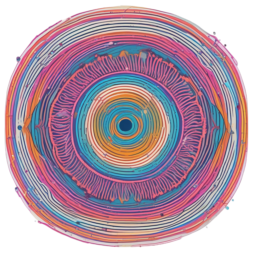 Abstract Sun Spiral — boho nursery stickers