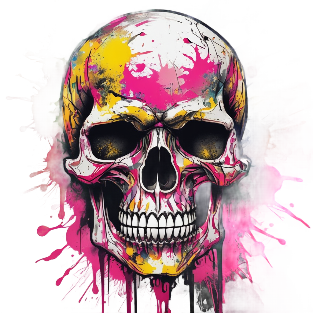 Abstract War Stripe Splatter — abstract & patterns stickers