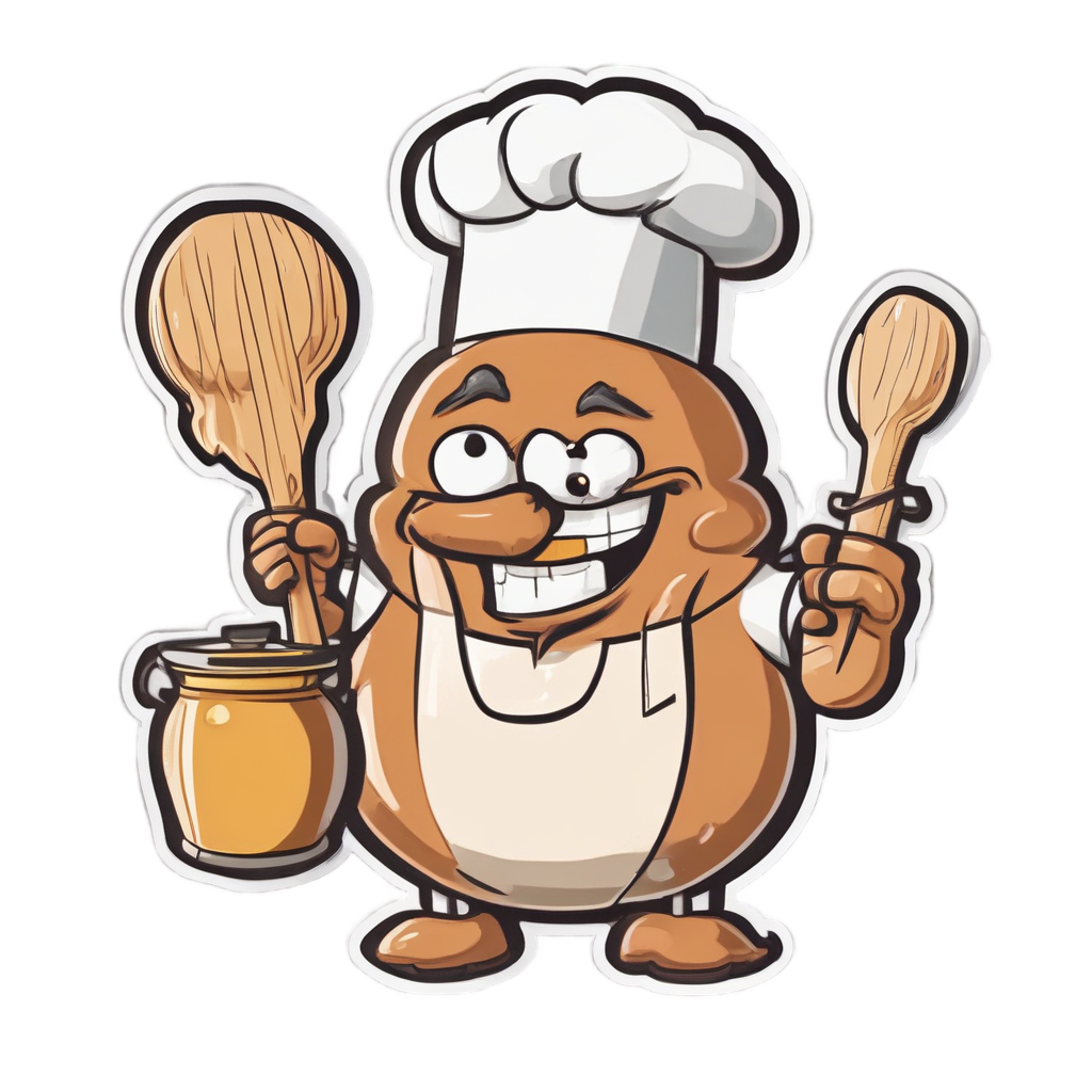 Acorn Chef Cooking — forest floor stickers