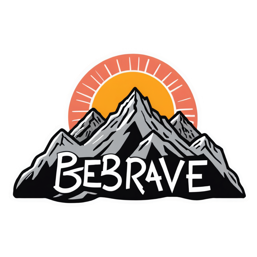 Be Brave (tattoo) — affirmation stickers