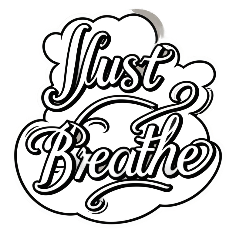 Just Breathe (tattoo) — affirmation stickers