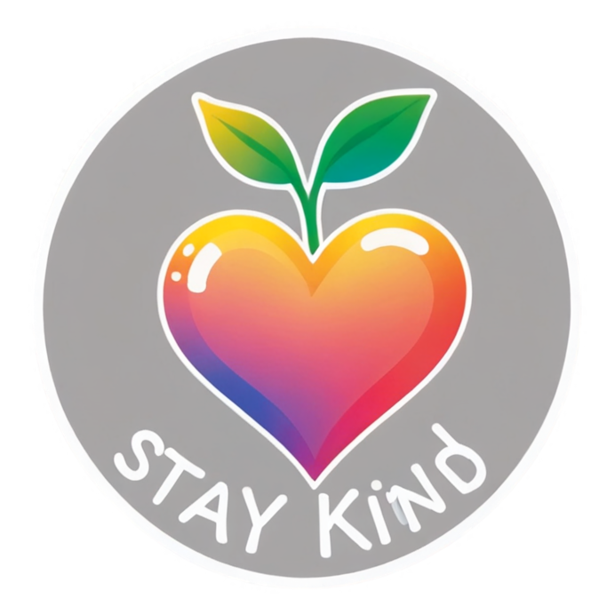 Stay Kind (holographic) — affirmation stickers