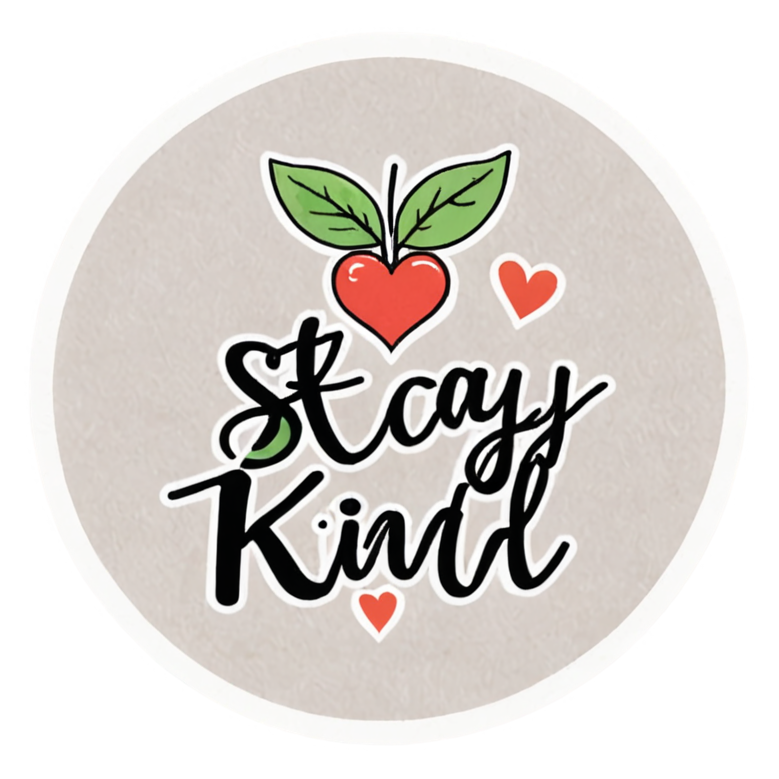 Stay Kind (watercolor) — affirmation stickers