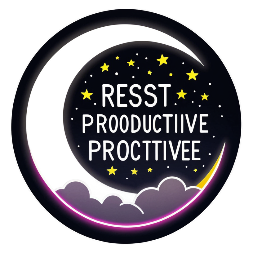 Rest Is Productive (neon) — affirmation stickers