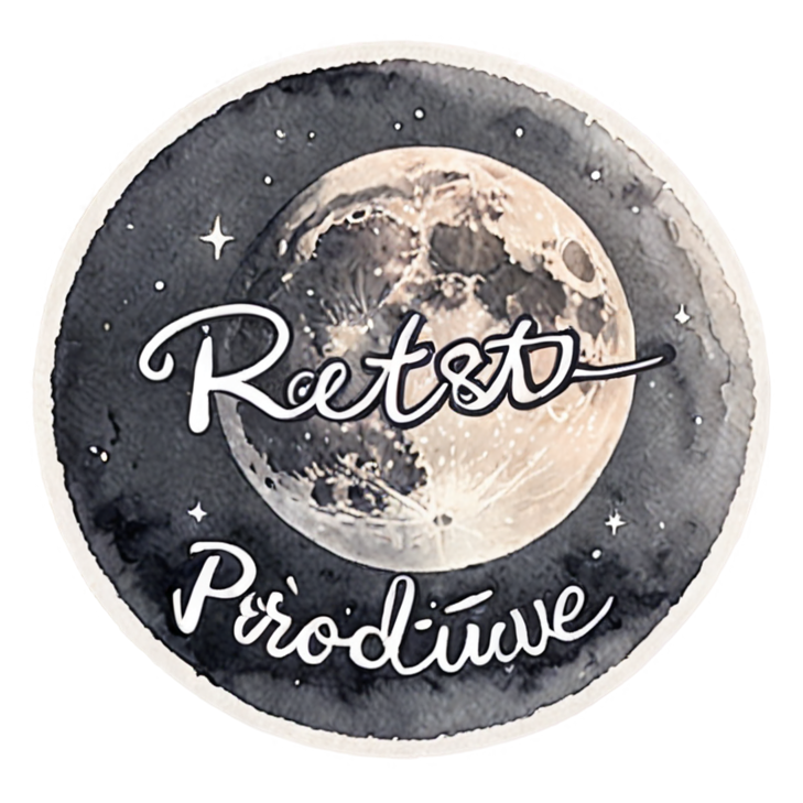 Rest Is Productive (watercolor) — affirmation stickers
