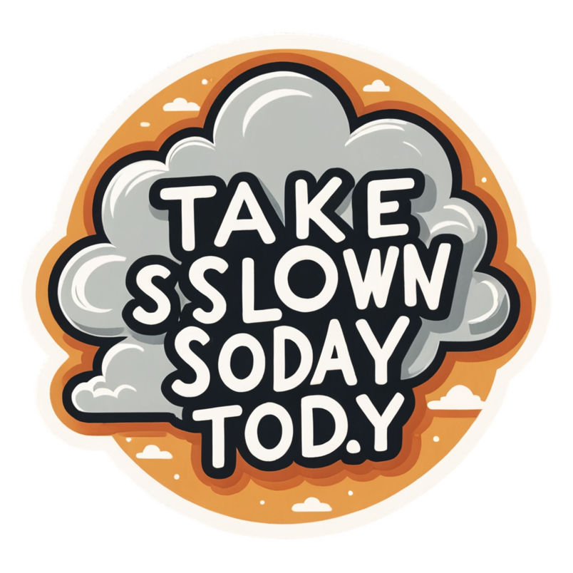 Soft Day (retro) — affirmation stickers