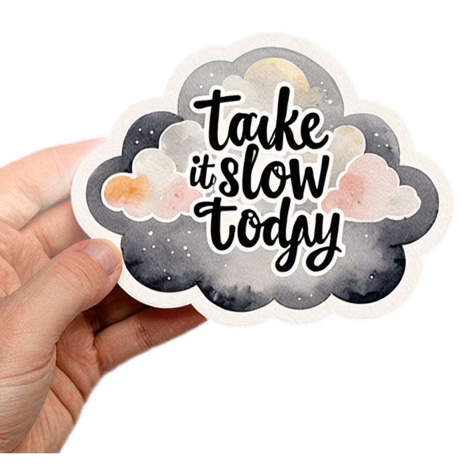 Soft Day (watercolor) — affirmation stickers
