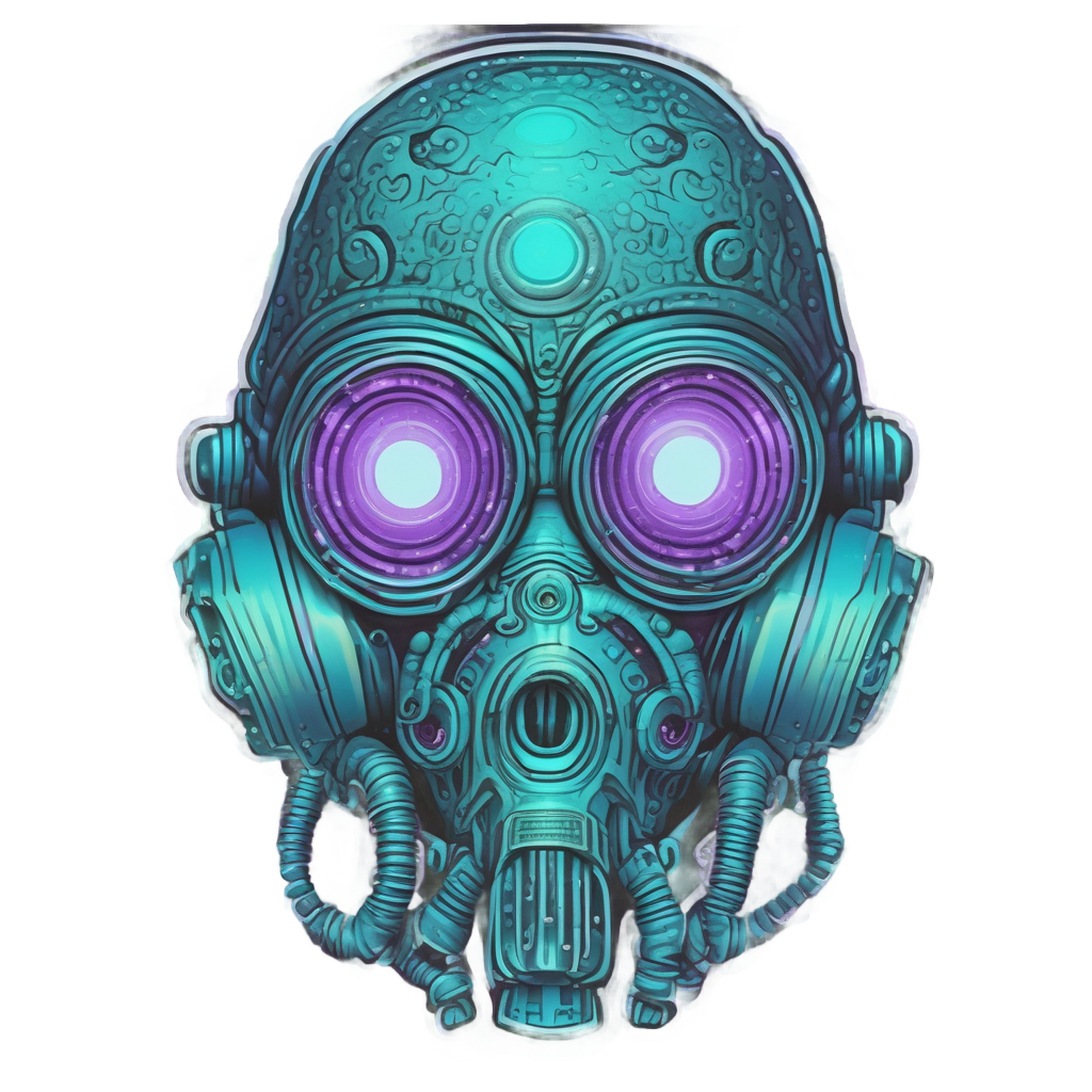 Alien Eye Mask — gas mask stickers