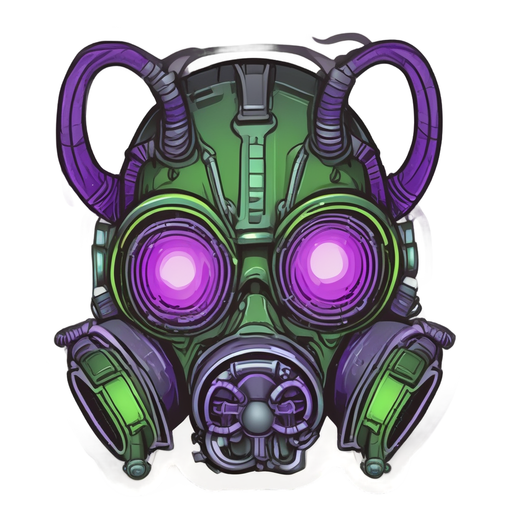 Alien Gas Mask — gas mask stickers