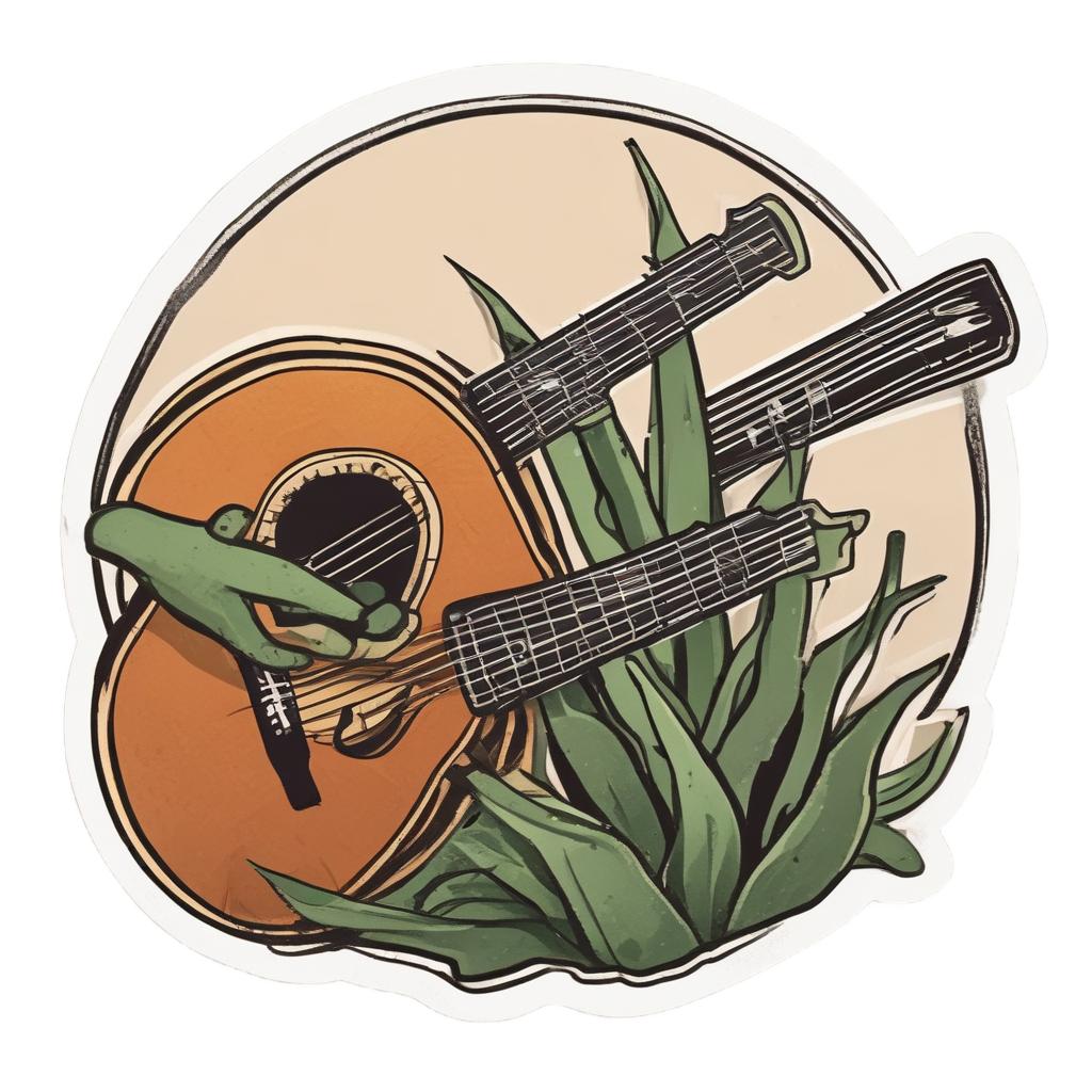 Aloe Guitar Serenade — music stickers
