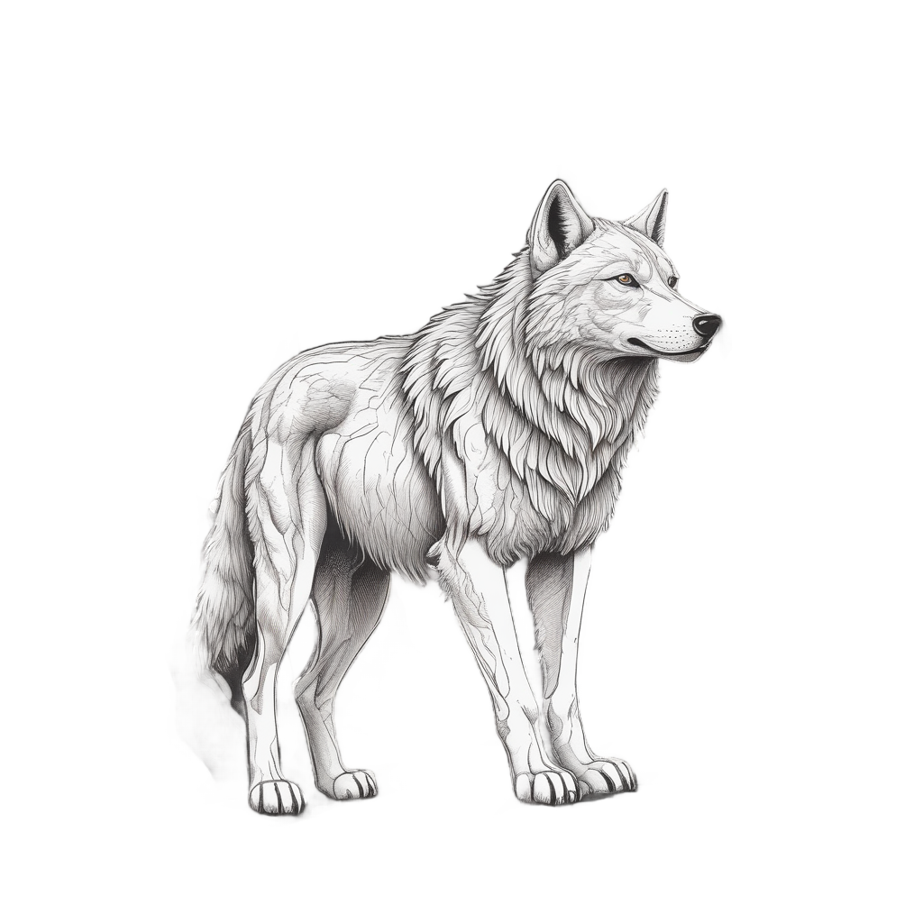 Alpha Wolf at Cave Entrance — animals & pets stickers