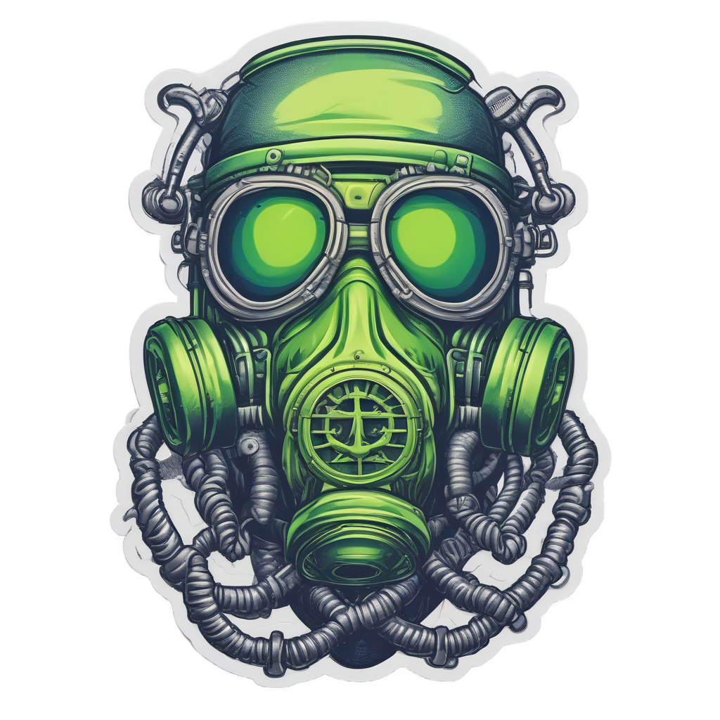 Anchor Chain Gas Mask — gas mask stickers