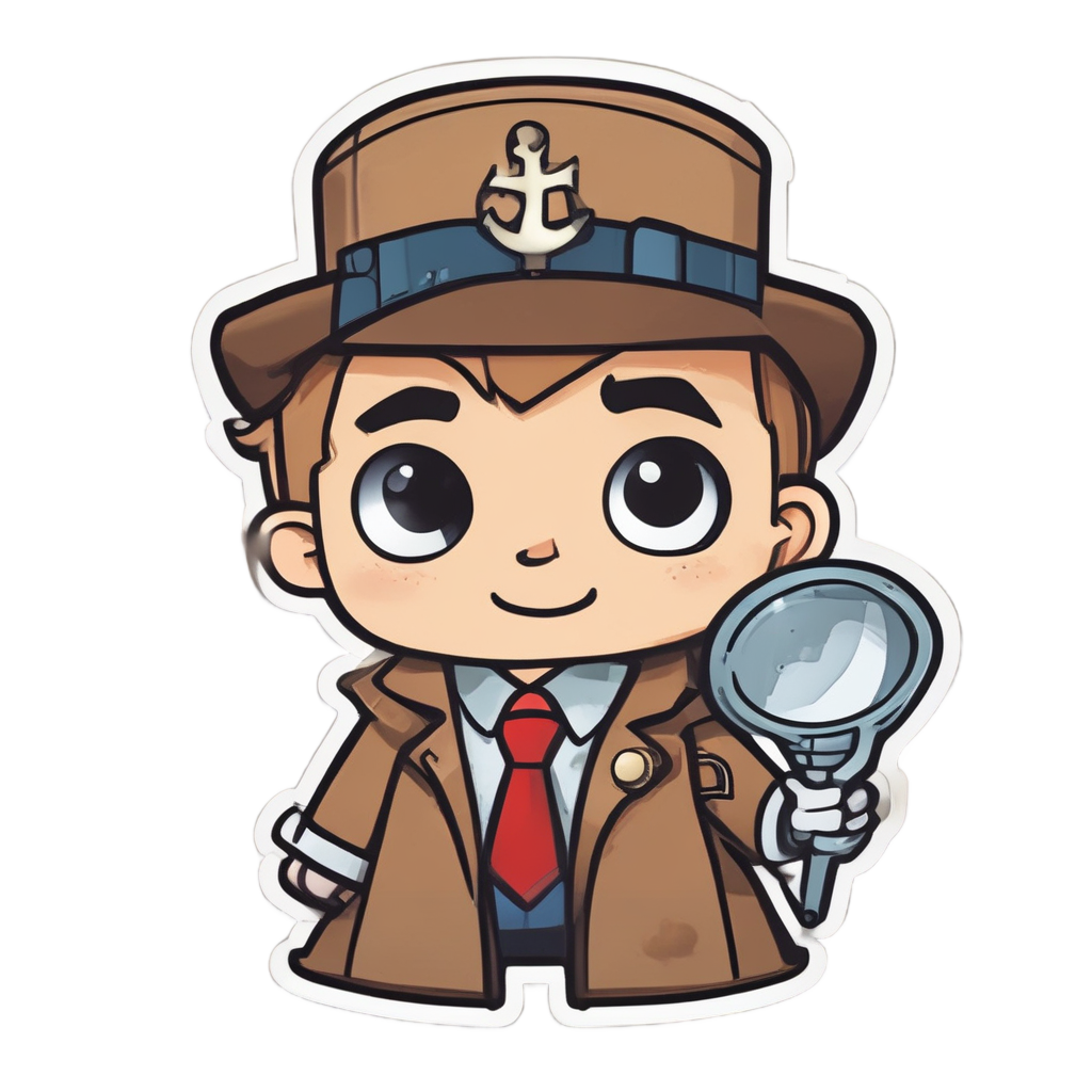 Anchor Detective Sleuth — american traditional stickers