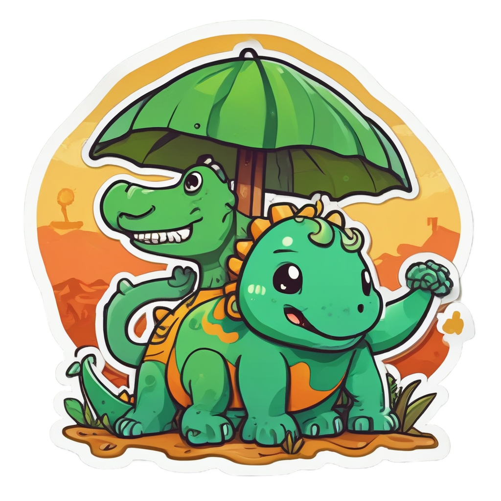 Anchor Dinosaur Buddy — american traditional stickers