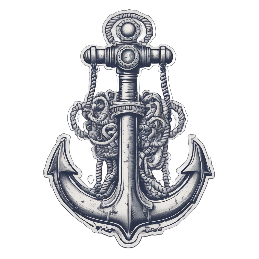 Anchor Gas Mask Sailor — gas mask stickers
