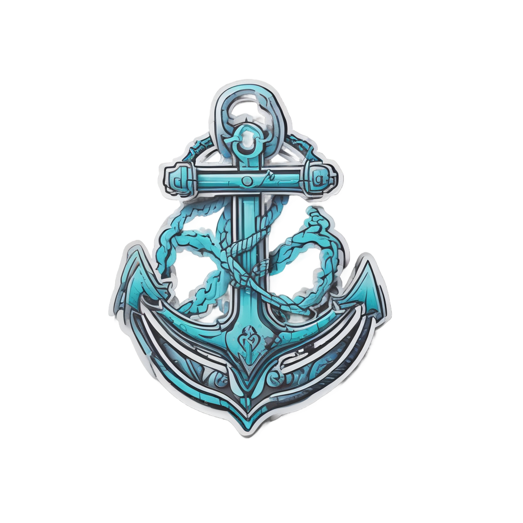 Anchor Glow Depths — danger symbol stickers