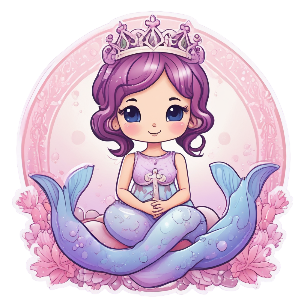Anchor Mermaid Princess — american traditional stickers