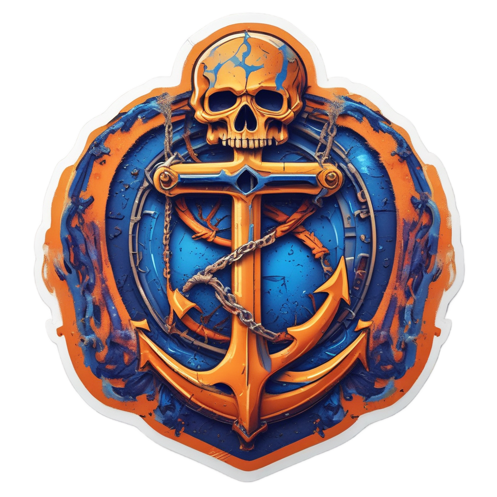 Anchor of Contamination — biohazard stickers