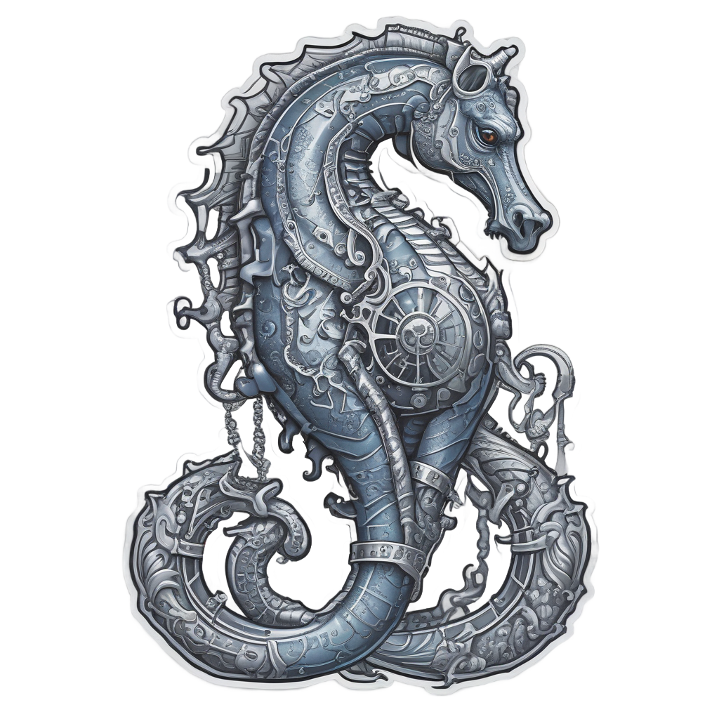 Anchor Seahorse Prisoner — ocean nursery stickers