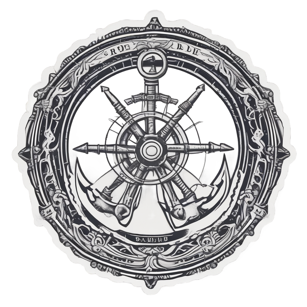 Anchor Ship Ride or Die — open road stickers