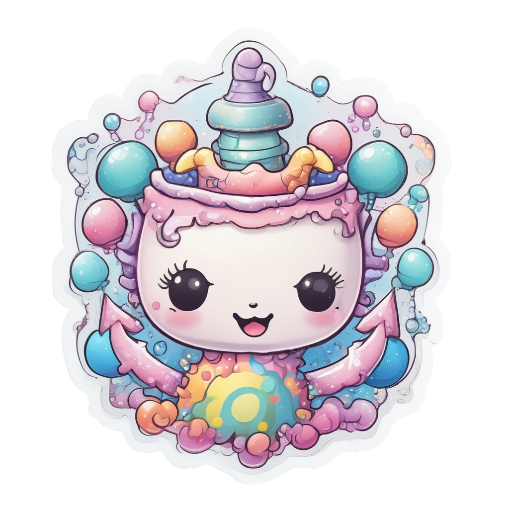 Anchor with Bubble Wand — american traditional stickers