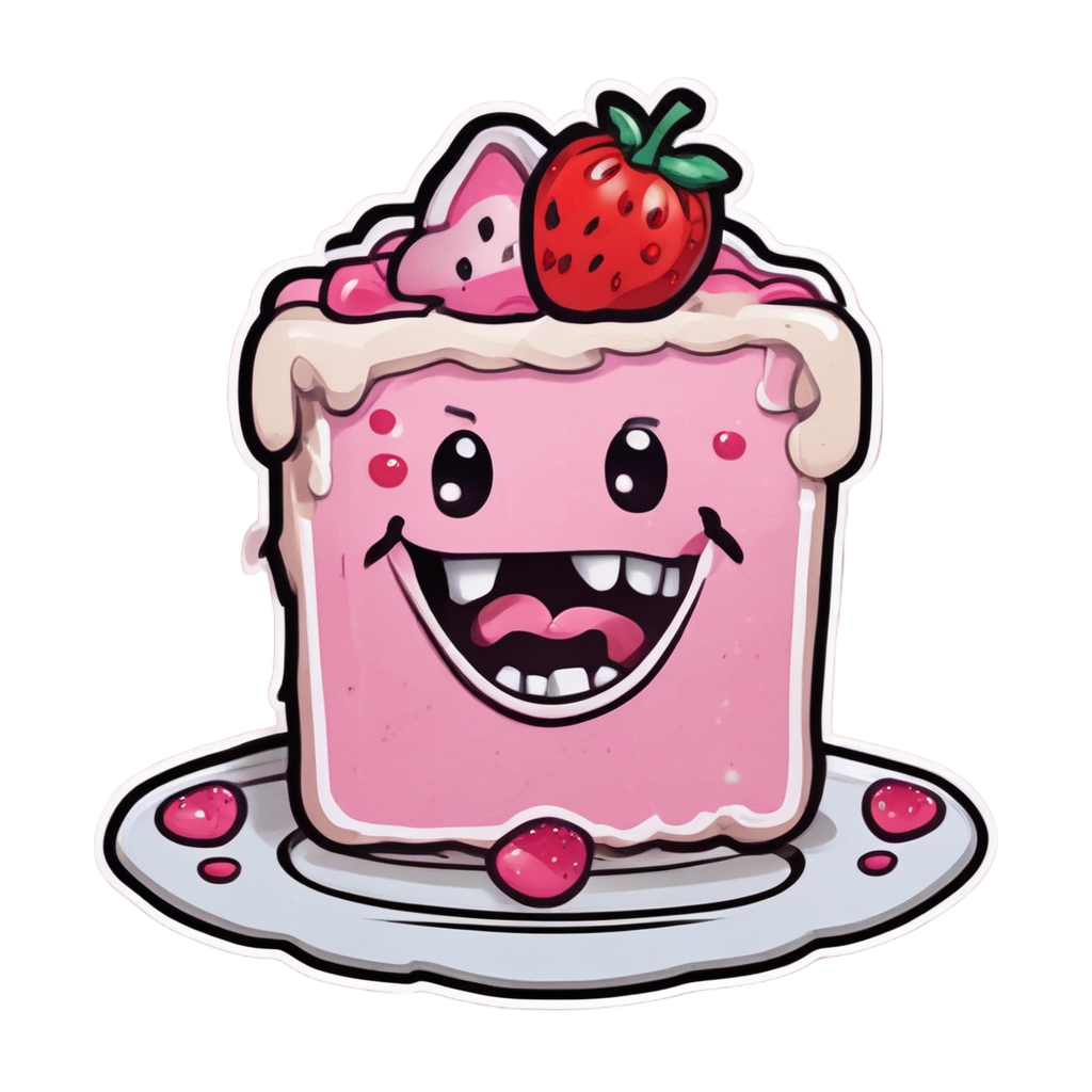 Anchor with Cake — american traditional stickers