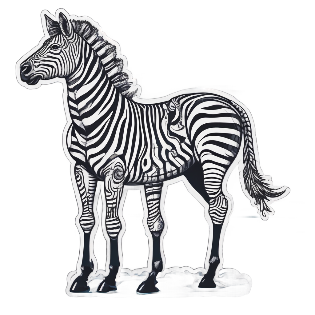 Anchor Zebra — safari nursery stickers