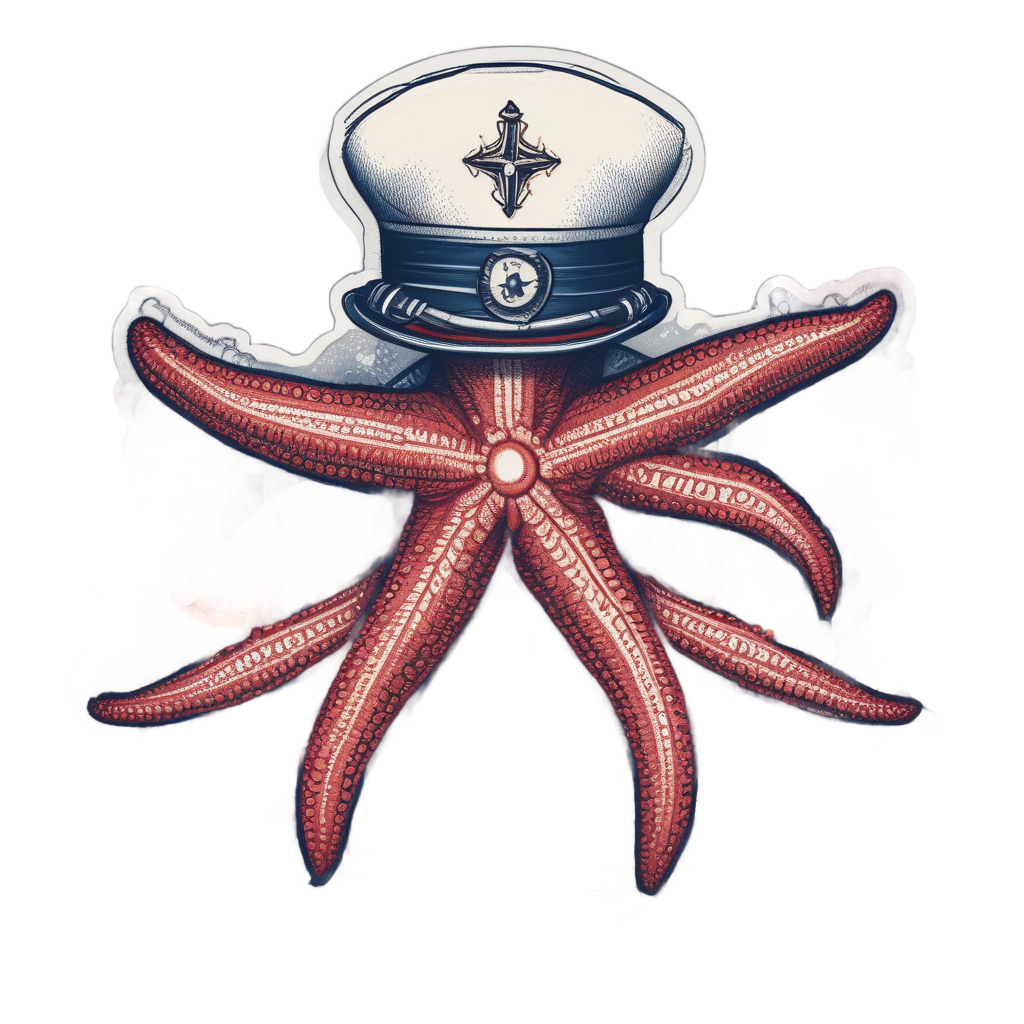 Anchored Star Guardian — ocean nursery stickers