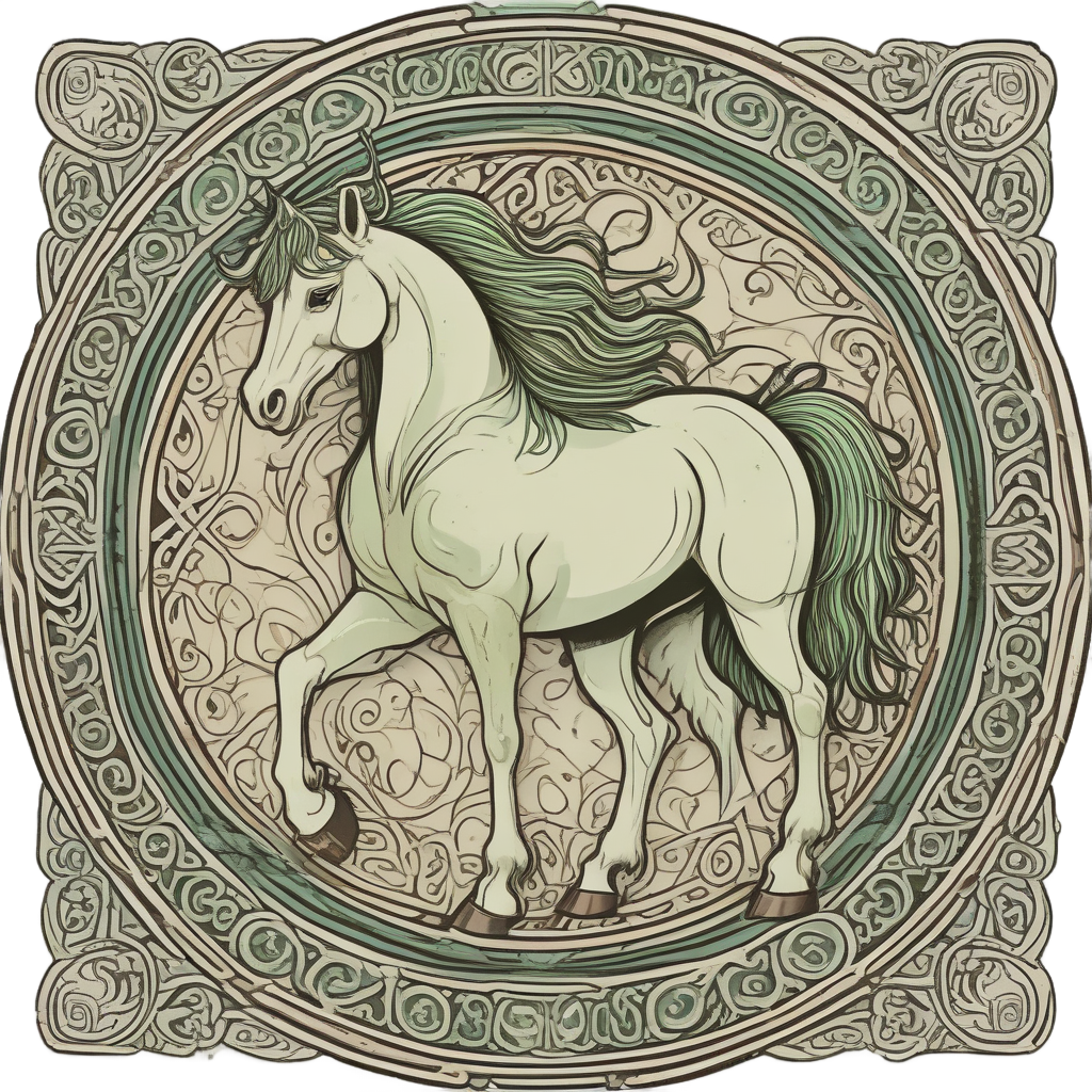 Ancient Pony Celtic Knot — farm nursery stickers
