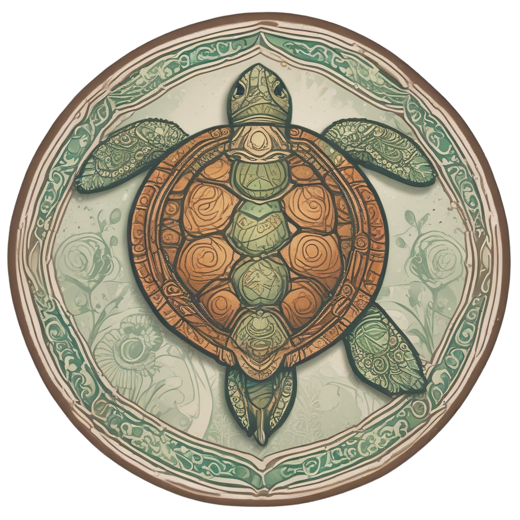 Ancient Sea Turtle — ocean nursery stickers
