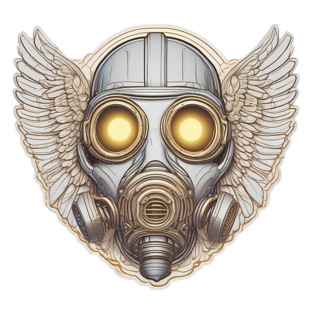 Angel Halo Light — gas mask stickers