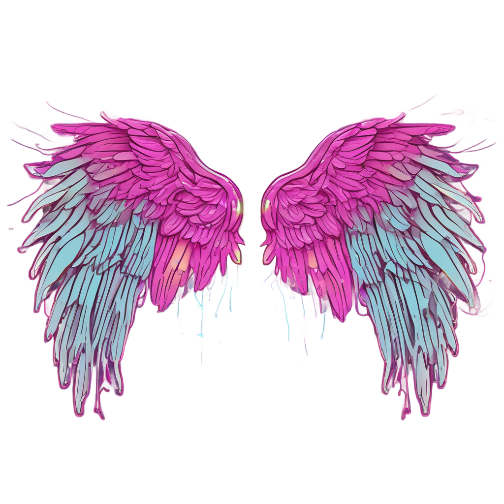 Angel Wing Impaled — barbed wire stickers
