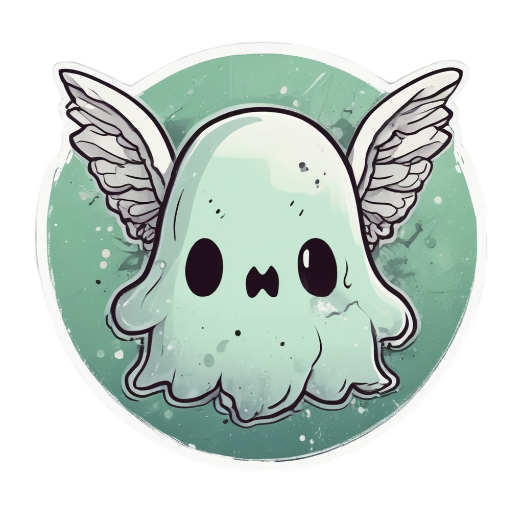 angelic hazard ghost pet — biohazard stickers