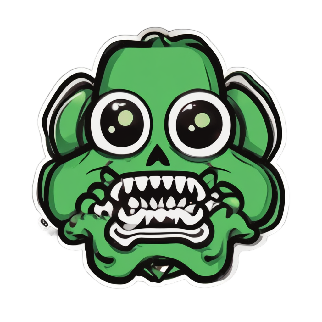 Angry Biohazard Fumes — biohazard stickers