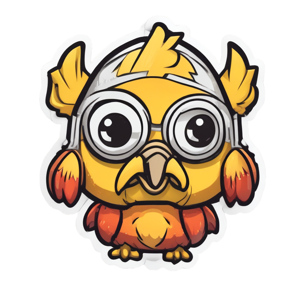 Angry Bird Gas Mask — gas mask stickers
