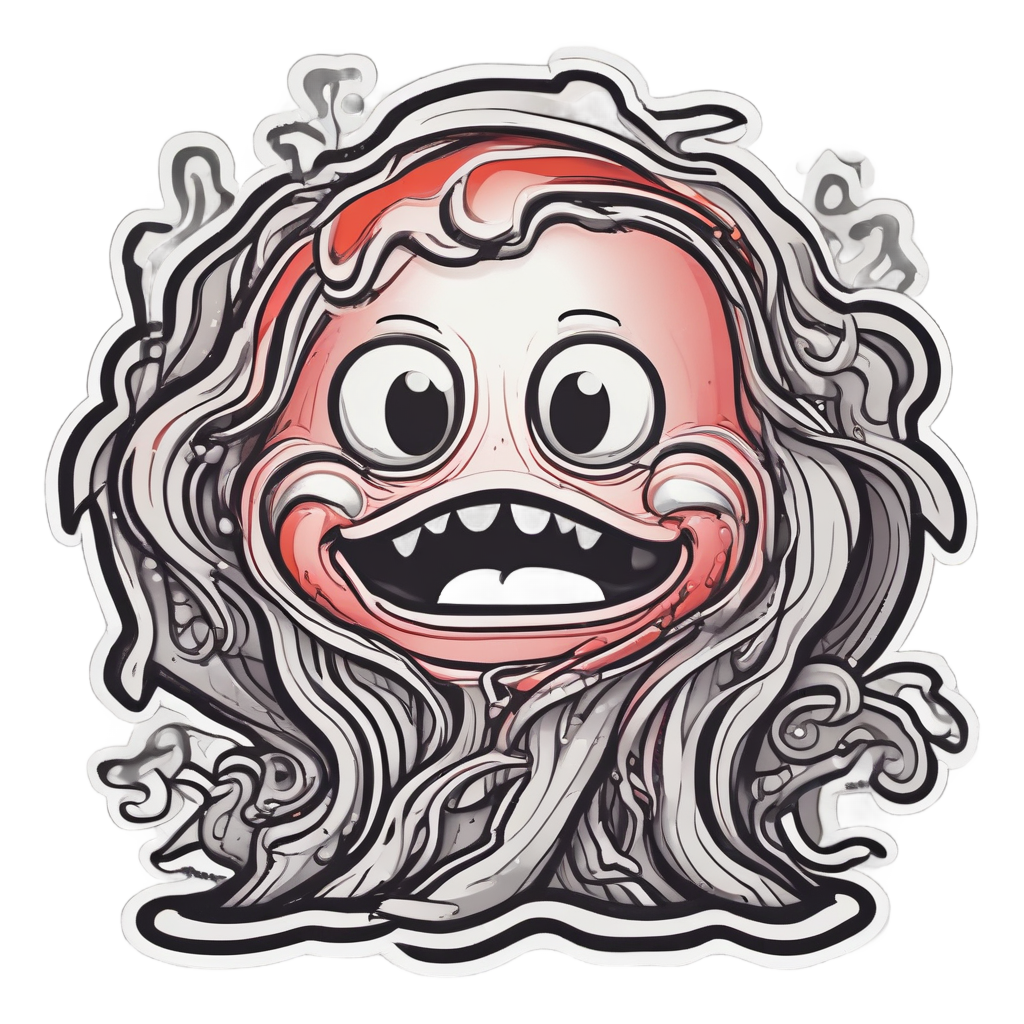Angry Blob Stomping — abstract & patterns stickers