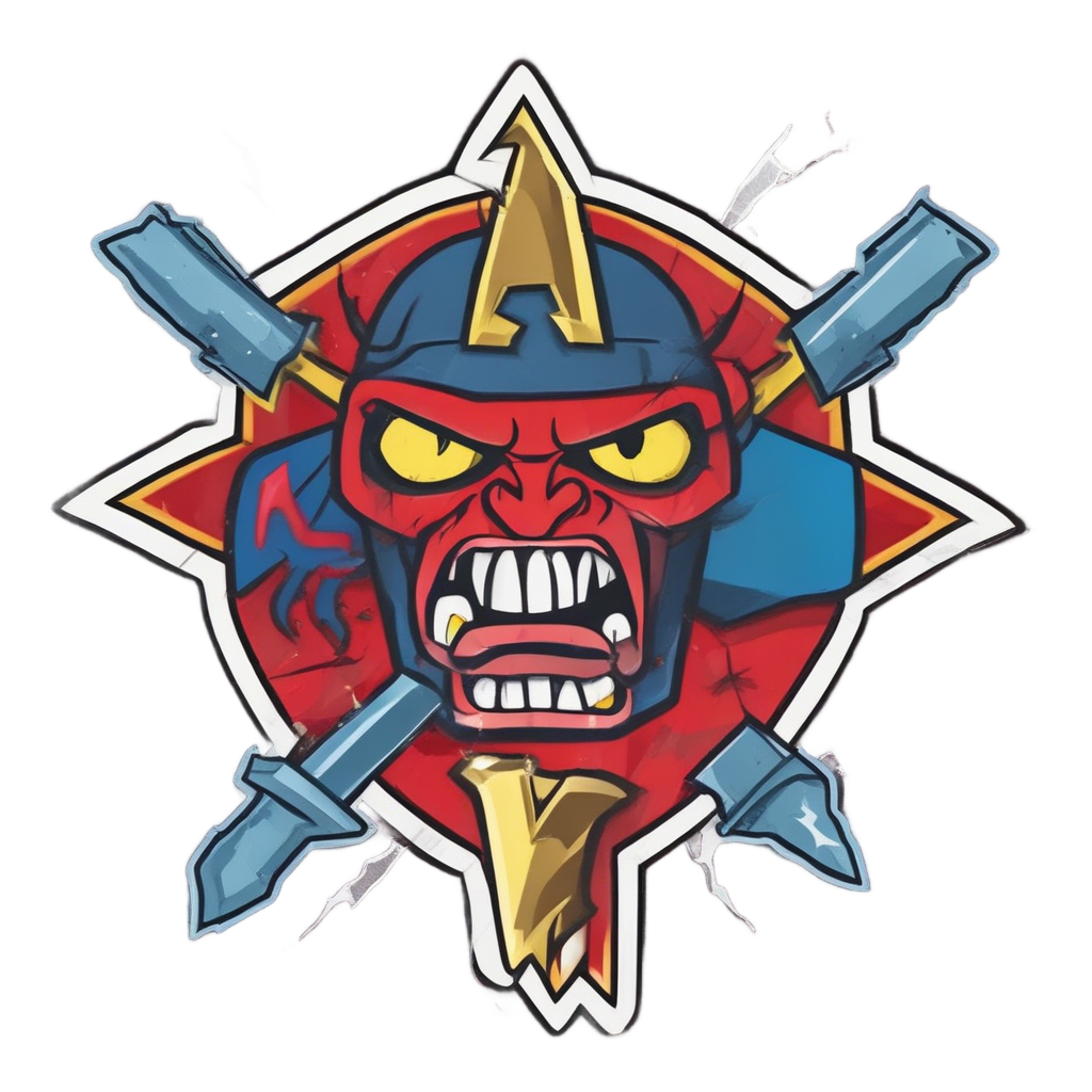 Angry Bolt with Tools — high voltage stickers