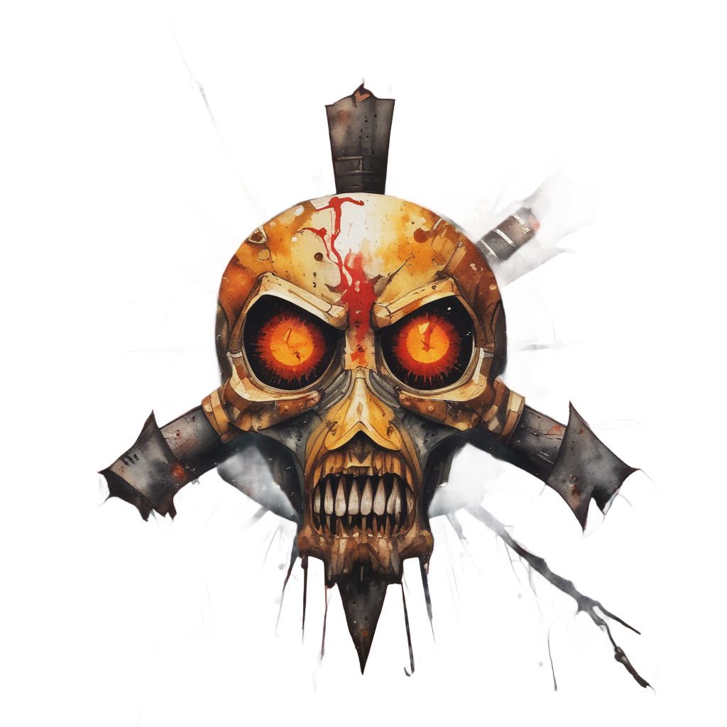 Angry Corroded Core — warning signage stickers