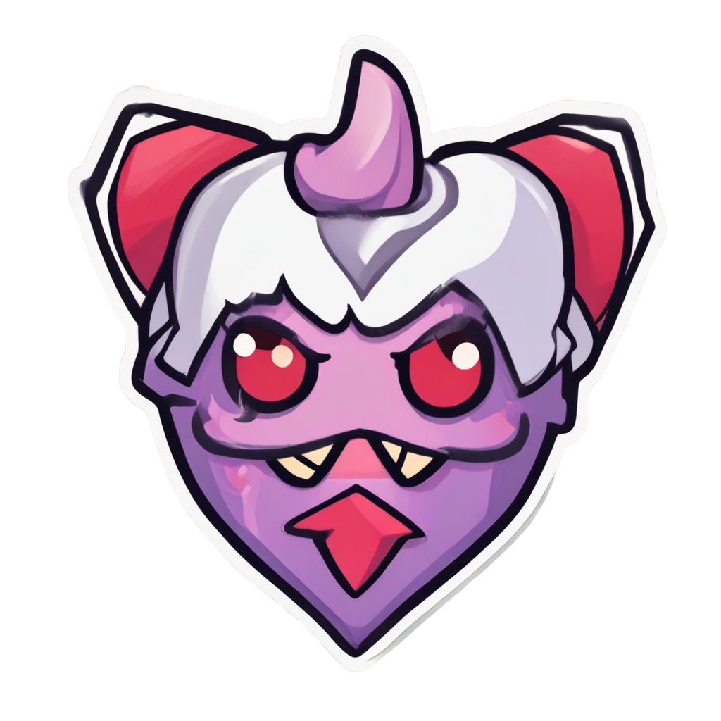 Angry Dagger Heart — american traditional stickers