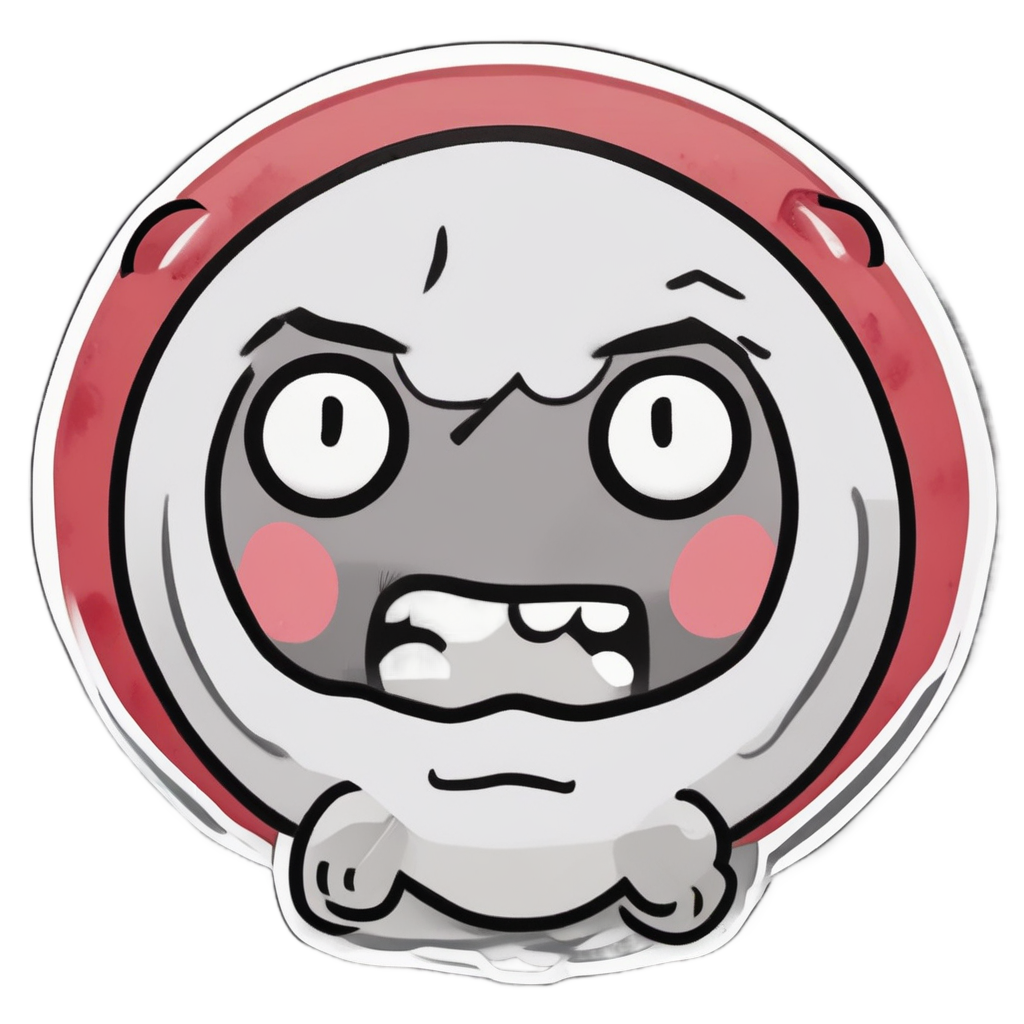Angry CD disc with crossed arms stomping on white background