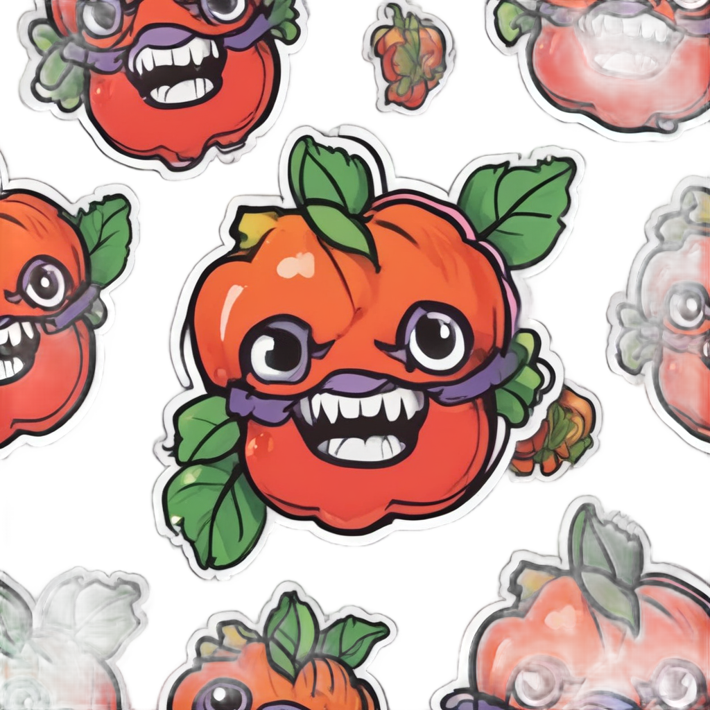 Kawaii nightshade sprig looking angry
