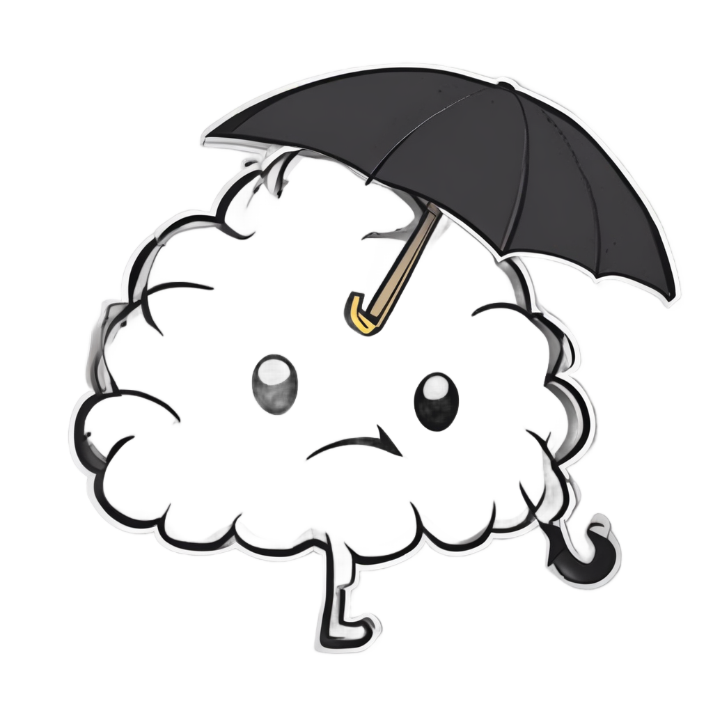 Angry Storm Cloud — high voltage stickers