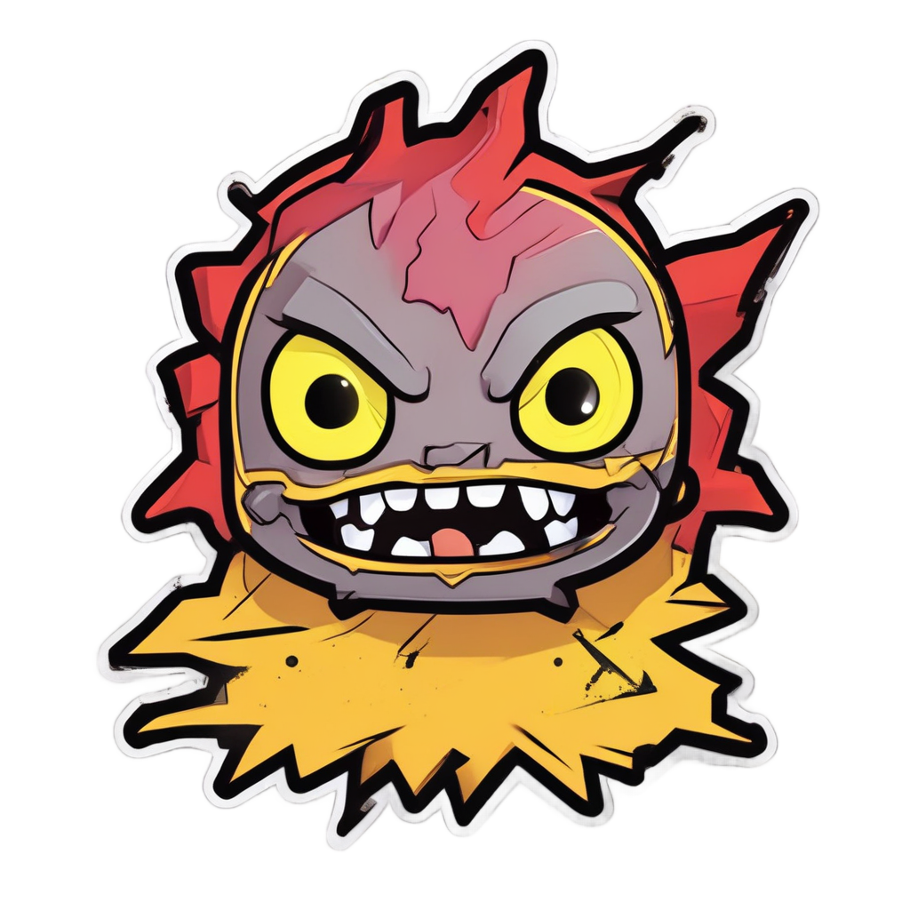 Angry Thunder Bolt — high voltage stickers