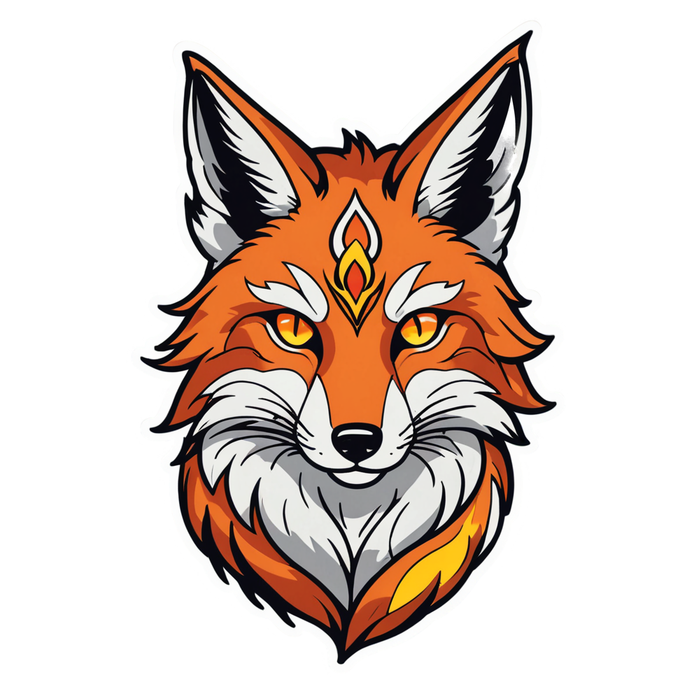 Fox Spirit (tattoo) — anime stickers